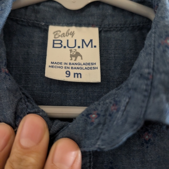 Vintage Elegant Blue Kids Bodysuit by Baby B.U.M - Picture 4 of 6